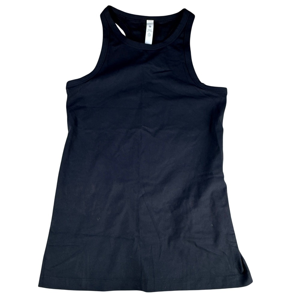 Lululemon Invigorate Training Tank Top Racerback Black Size 8 Nylon Women
